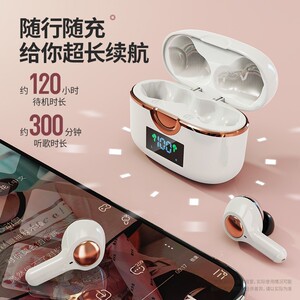 BLINBLIN无线蓝牙耳机高清音质入耳降噪通话三频均衡超长续航T22