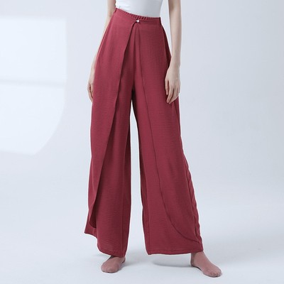 现代舞舞蹈裤直筒飘逸阔腿裤古典舞练功服山本裤女中国舞形体服装