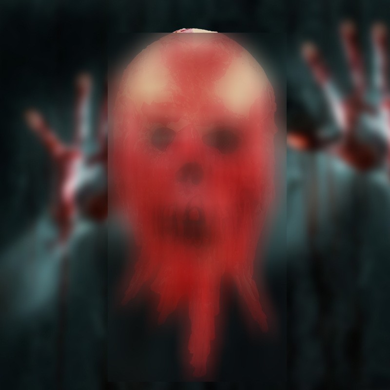 万圣节cosplay半脸腐蚀乳胶面具吓人恐怖鬼屋密室逃脱整蛊道具