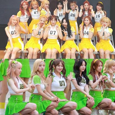 韩团套装学院风啦啦操跳舞服装女韩舞女团爵士打歌服女歌手领舞服