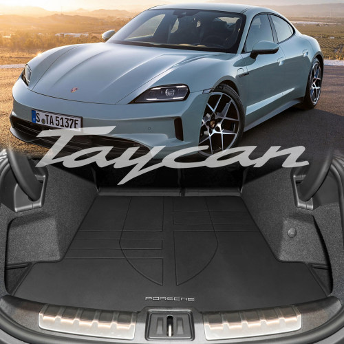 适配2026款保时捷taycan后备箱垫turbo 4s猎装定制防滑真皮尾箱垫