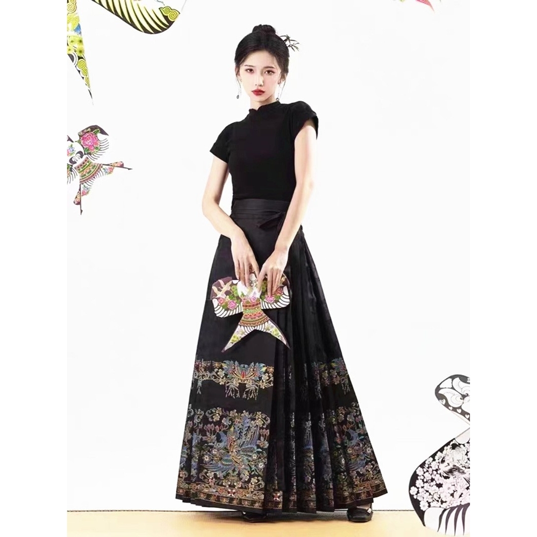 马面裙面料舞蹈戏剧服装旗袍汉服民族风织金立体提花色织布料现货