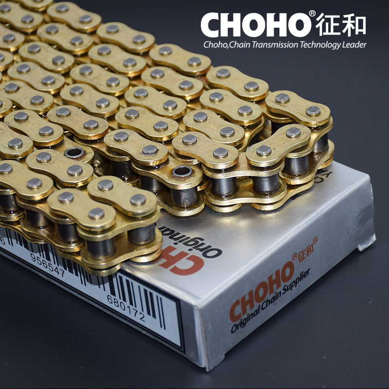 征和出口O-ring链条 428/520/525/530HO型摩托车链条金色油封链条
