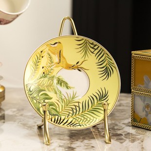 黄铜盘子展示架盘子架赏盘支架碟子架装饰托架支撑架看盘瓷盘