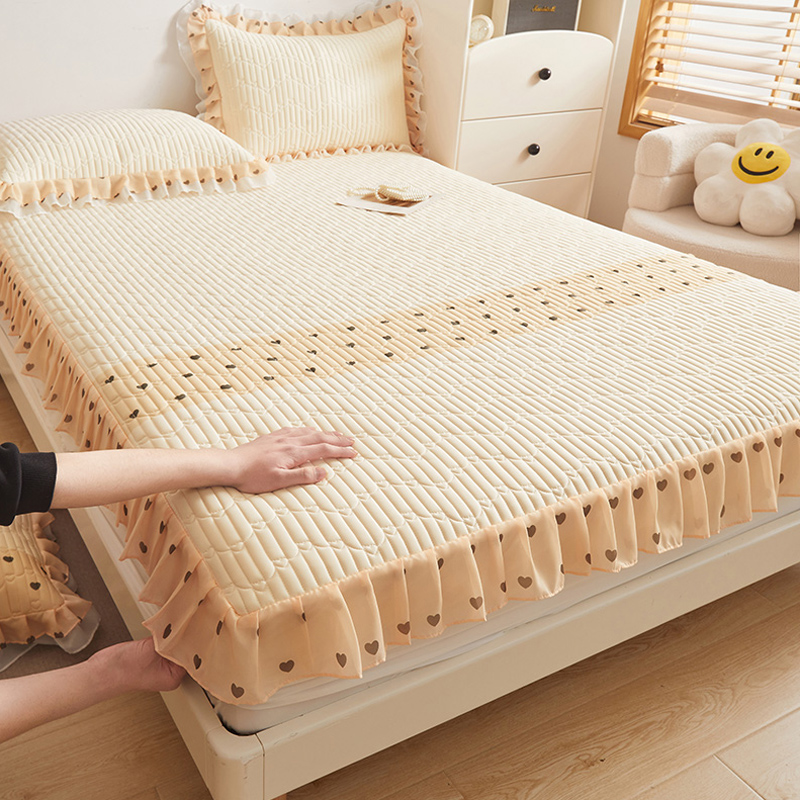 202新款凉感冰丝乳胶凉席床笠款三件加厚防滑床罩空调软席夏季