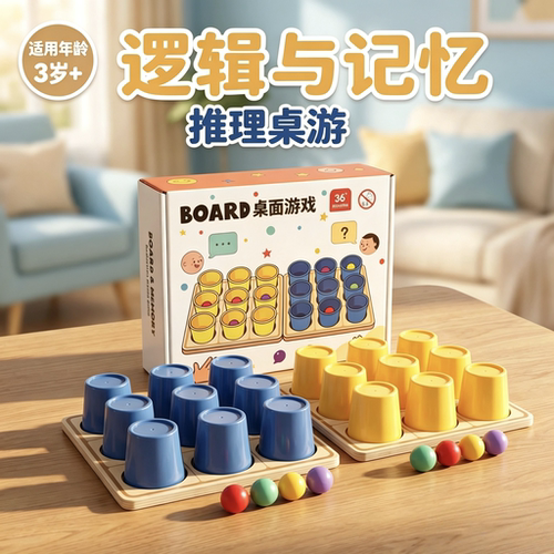 儿童木质逻辑记忆早教益智桌游