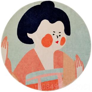 正品 迪新中毛绒地毯家用卧室房间书房地 i屋颜carpets 北欧莫兰式