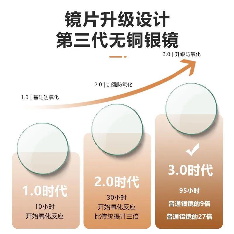 异形智能镜子卫生间梳妆镜壁挂式洗手台LED发光镜卧室浴室化妆镜