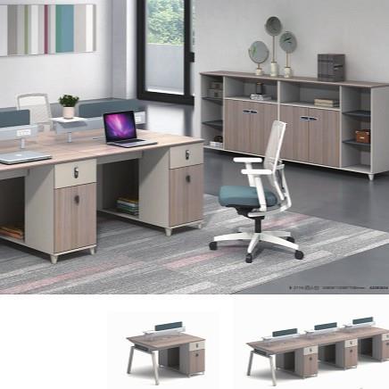 两四人人六员工桌简约尚组合桌职时OVT员桌办公桌办公椅家具人工