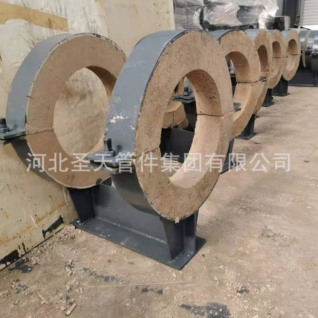 管道管托实体厂家销售双抱箍隔热管托支座Z3型滑动固定管托支架