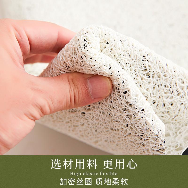 浴室扇形防滑地垫淋浴房卫生间里面漏水地毯洗澡间弧形防摔脚垫子