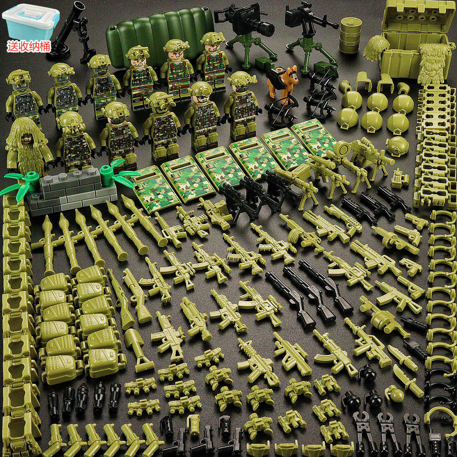 雷霆击兵军事特种兵兼容乐高积木人仔小人偶士兵武器儿童拼装玩具