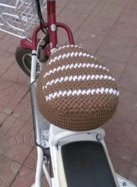 椭圆坐电车座套毛线手工编织