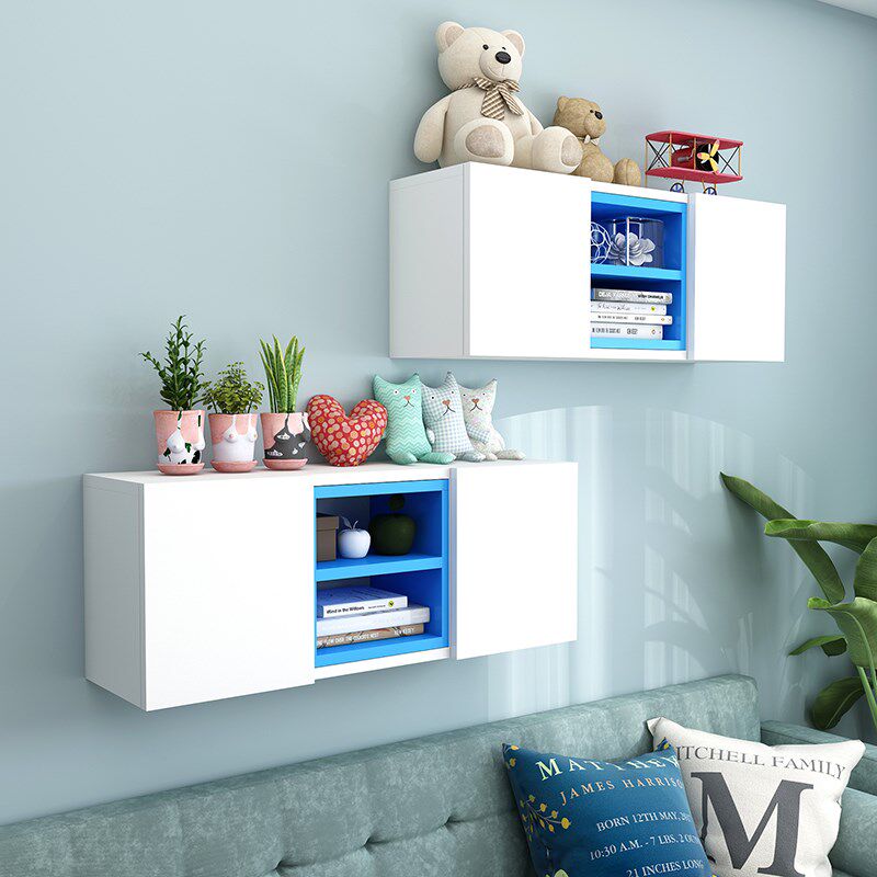 墙上置物架壁挂书架吊柜卧室隔板墙面装饰客厅电视背景墙壁储物柜