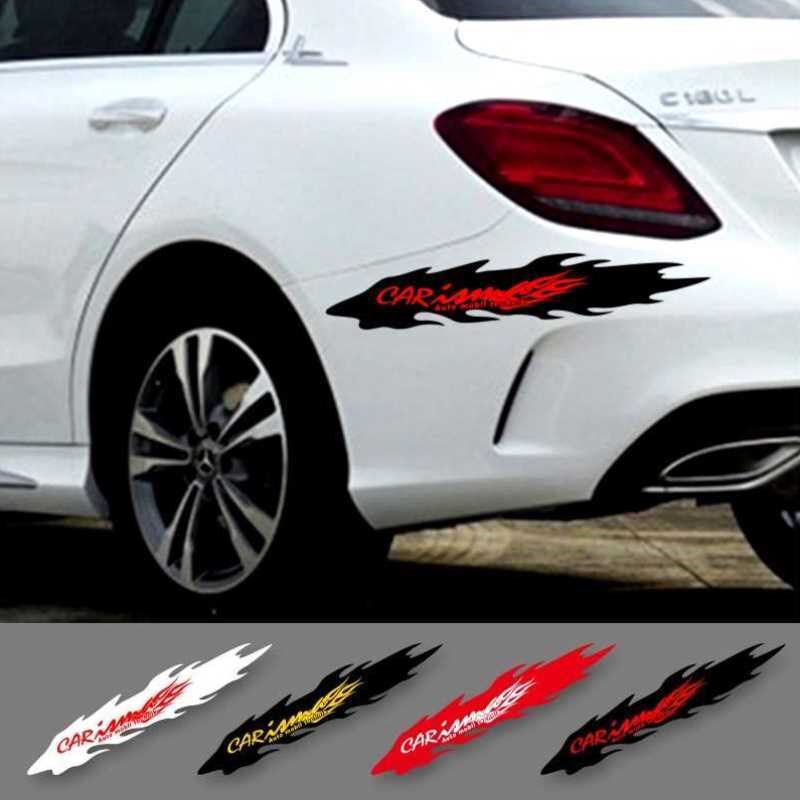 汽车刮痕遮挡贴纸长车门两侧图案炫酷车漆划痕遮痕车贴纸侧面长条