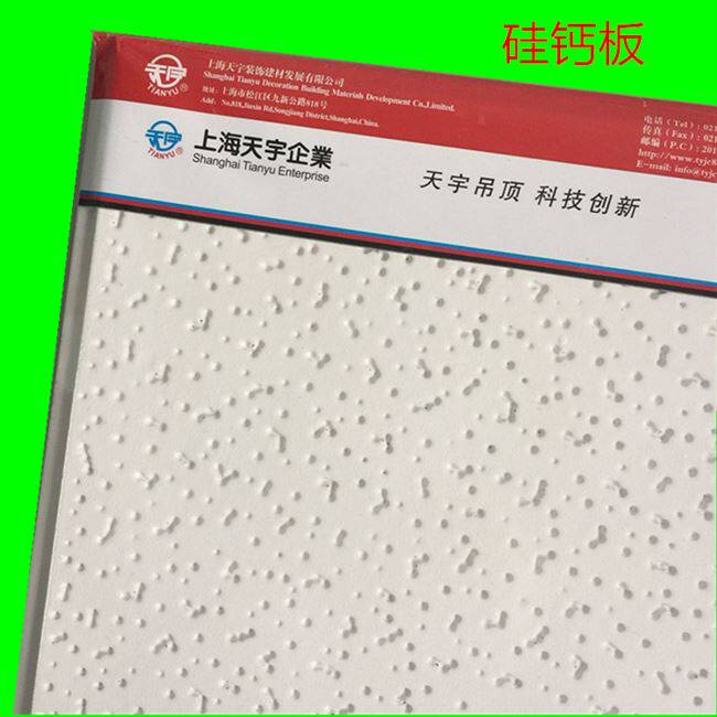 600*600英制/公制吸音硅钙板烤漆龙骨吊顶材料压花石膏板毛毛虫