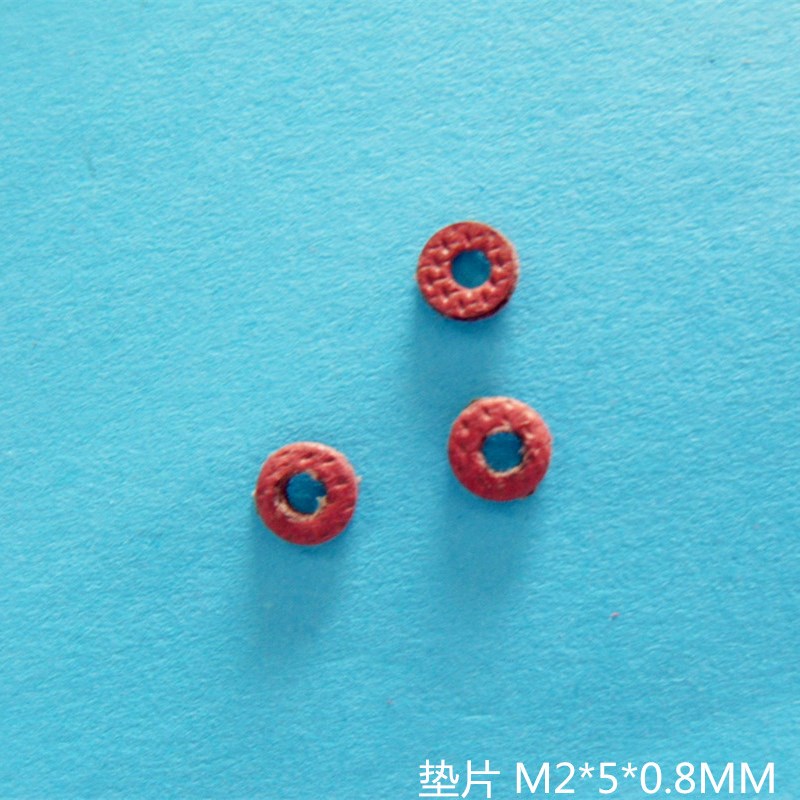 O型绝缘垫圆形红色垫片M2*外径5MM*厚0.8MM快巴纸介子螺丝垫圈