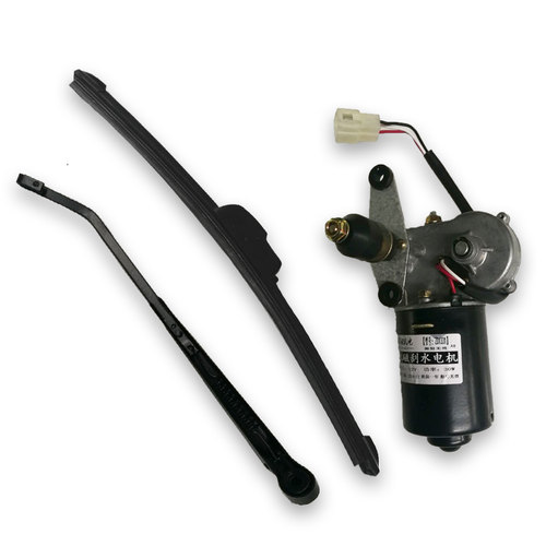 雨刮电机雨刷刷器器雨12v30w封闭三轮车机 刮水三线车电机水电刮