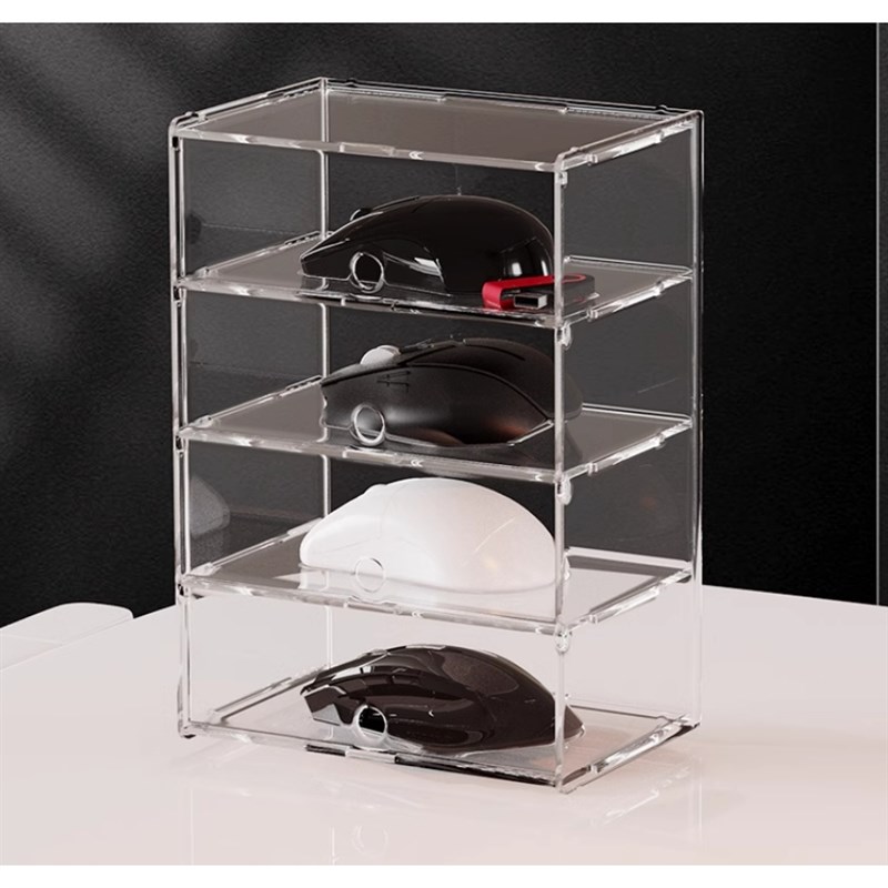 游戏鼠标展示架多层收藏柜桌面置物架鼠标亚克力收纳盒集合收纳架