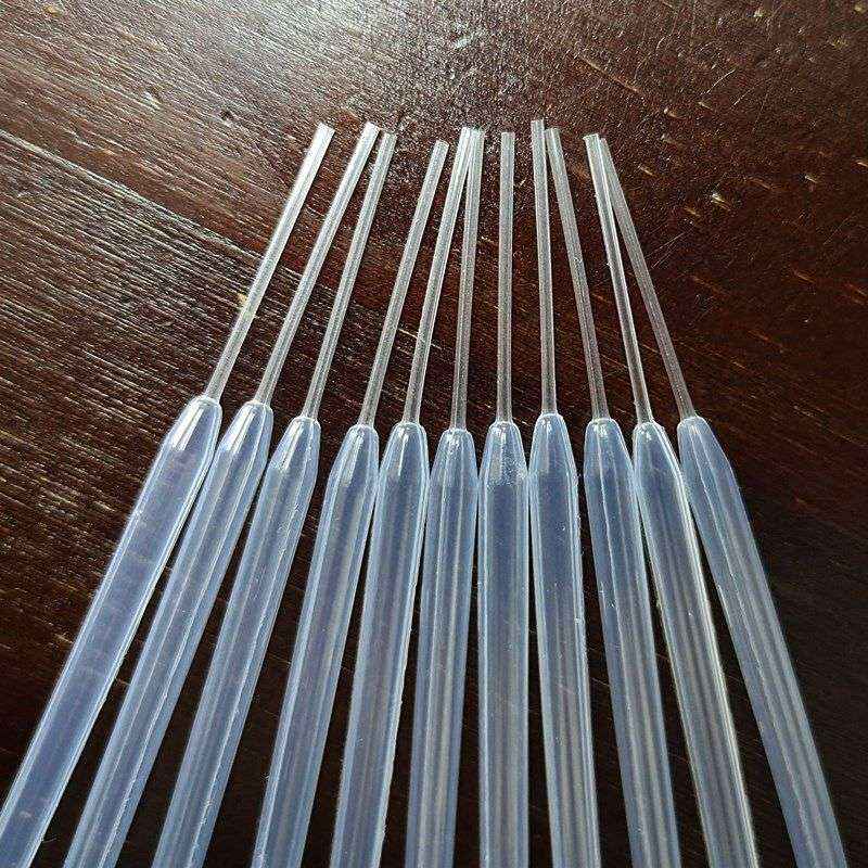 10ul拉丝吸管试剂盒检测塑料移液管微量吸管刻度巴氏滴管塑料毛细