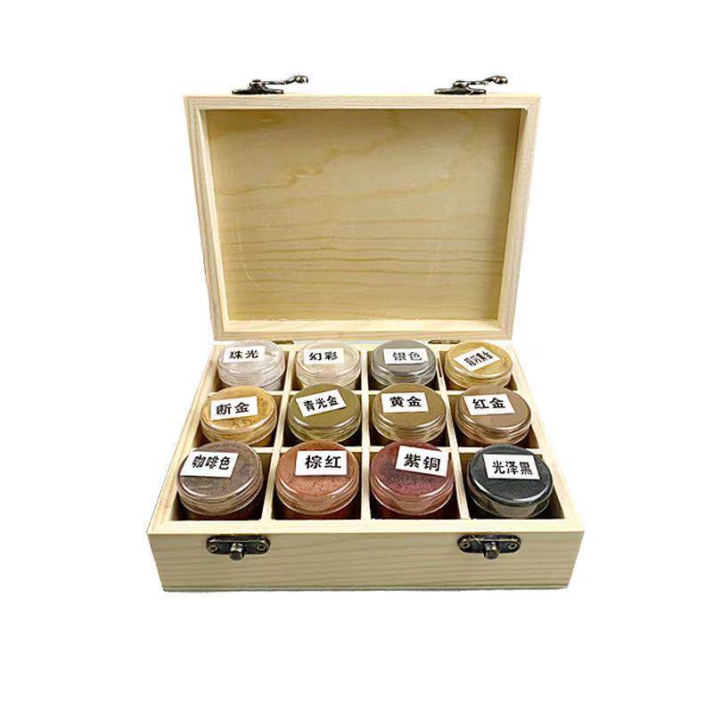 家具维修专用描金粉欧式家具铜门修补上色金银粉调色喷涂描金漆