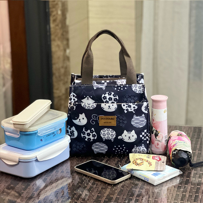 饭盒袋手提包保温加厚铝箔小学生便当包带饭手提包儿童饭包高颜值