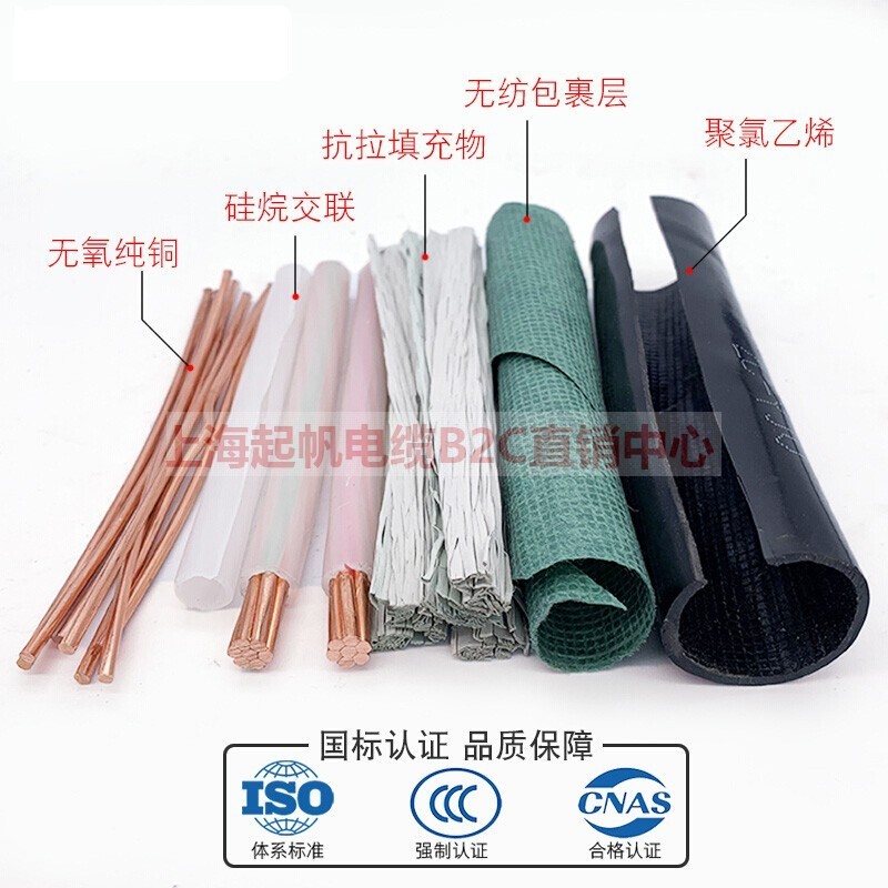 起帆电线YJV5芯3+2/4+1动力硬电缆10/16/25/35/50/70平方国标纯铜