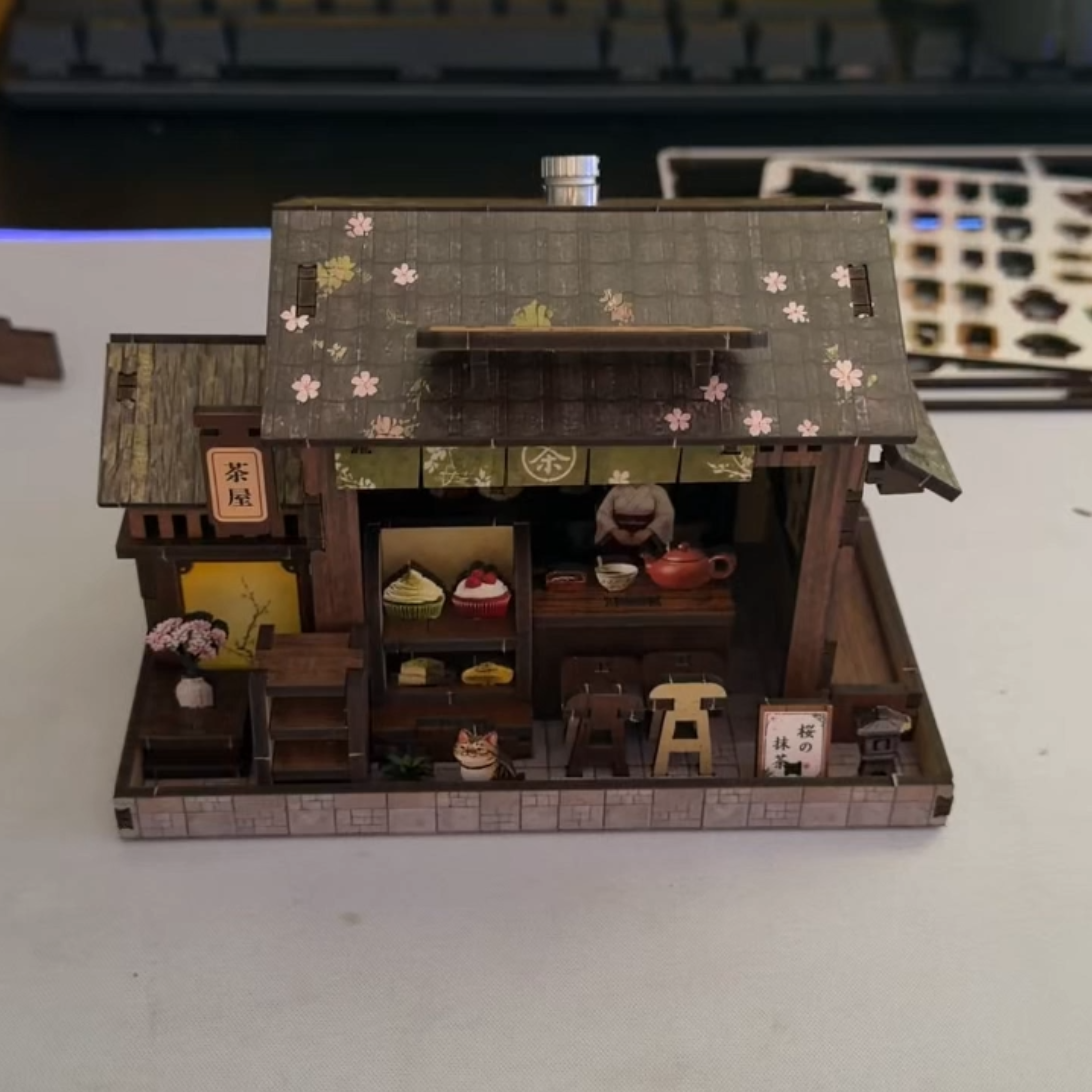 diy手工小屋房子模型木质拼装微缩场景儿童益智玩具生日礼物女生
