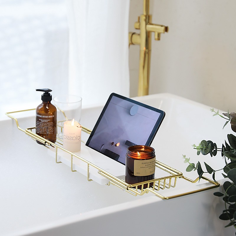 浴缸架多功能浴缸卫生间置物板浴室泡澡伸缩支架浴缸架子置物架