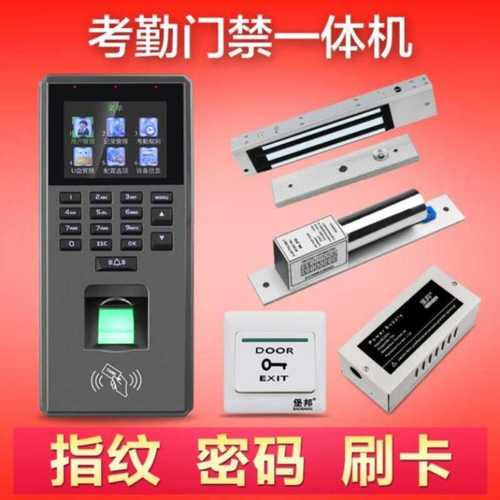 双开玻璃门磁力锁推拉双门室内电磁小区感应卡刷卡机门锁整套门禁
