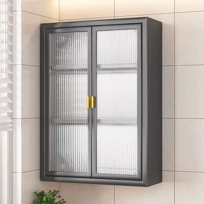 厨房置物柜壁挂式多层小壁柜调料品收纳柜调味瓶收纳柜调料置物架