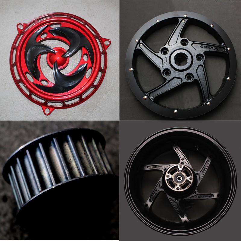 全顺中置电机配件轮毂皮带轮2000W3000W4000W电机头12寸14寸通用