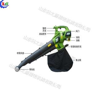 户外枯叶清扫设备 小型汽油草坪吹吸叶机 运动场球场道路吸尘机