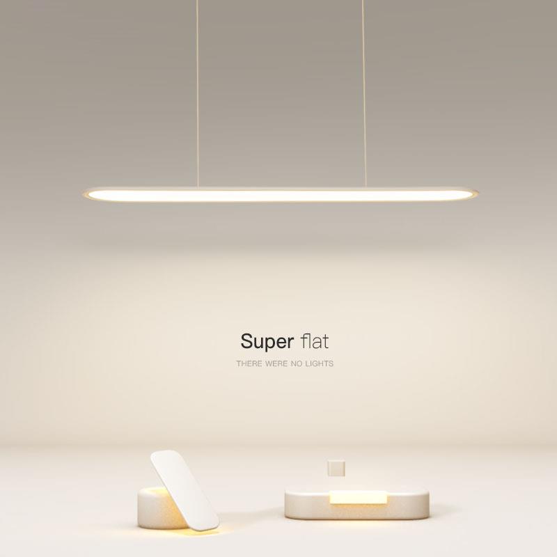 简约吊灯led餐厅灯现代北欧创意长条办公书房客厅房间主卧室灯具