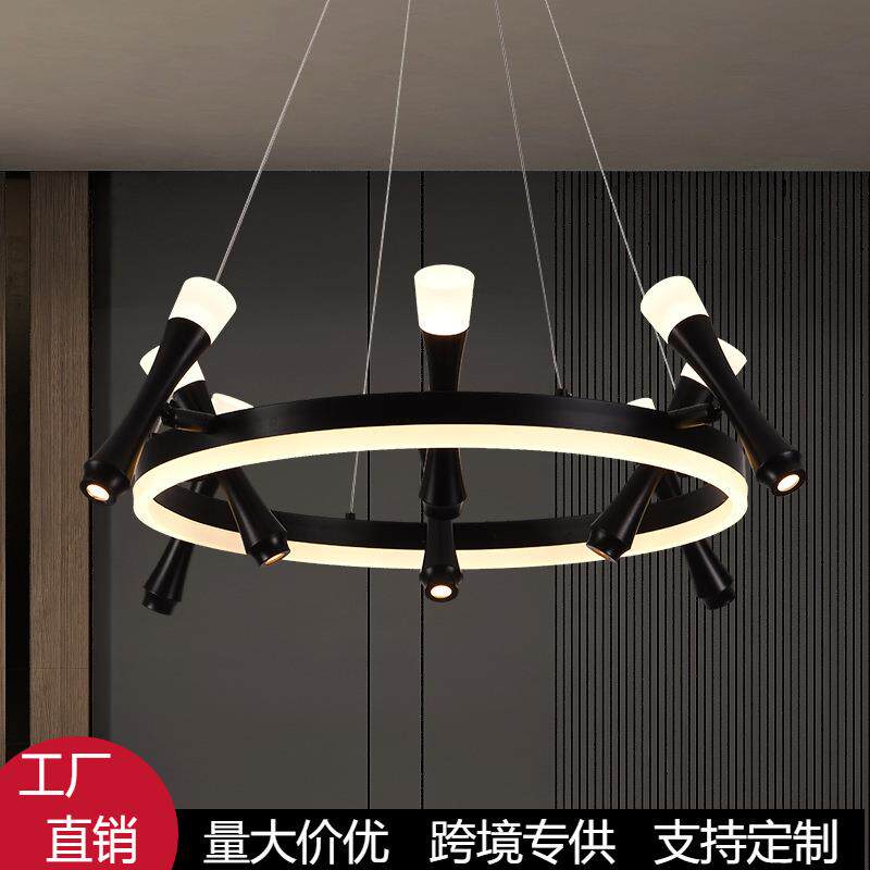 工业风客厅吊灯射灯loft现代简约餐厅灯北欧灯具创意极简服装店灯