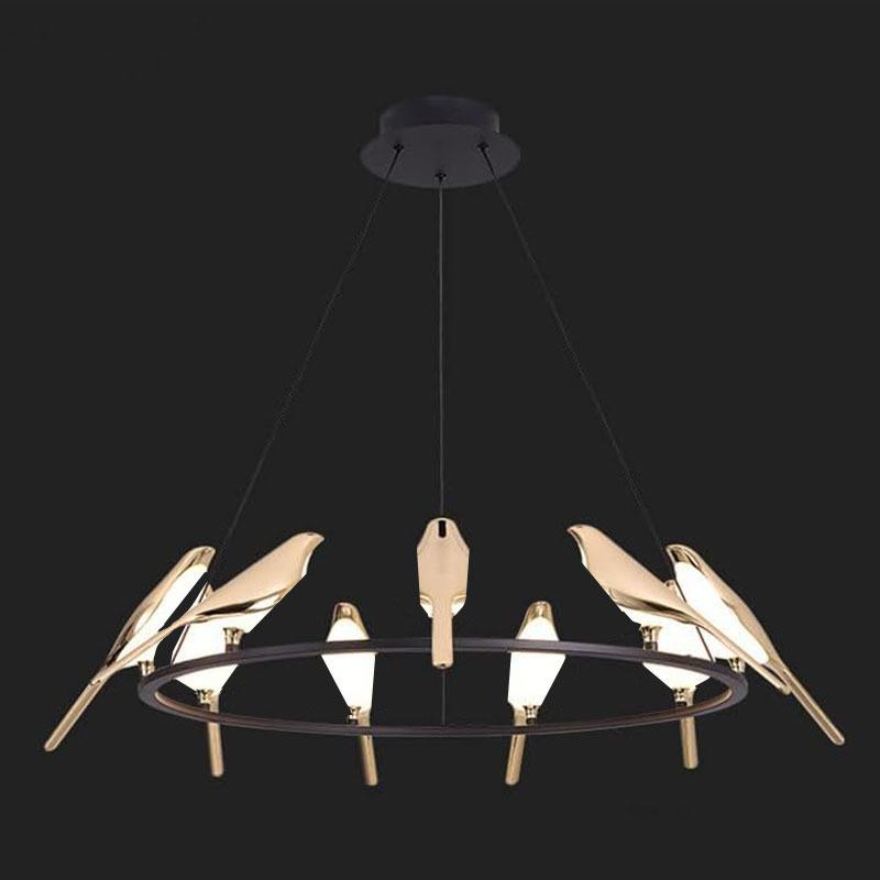 喜鹊壁灯简约卧室创意小鸟台灯现代客厅过道楼梯吊灯北欧厂家直销