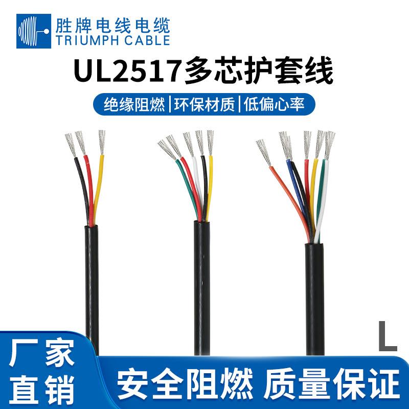 胜牌供应UL2517#30 28 26 24 22AWG护套线 电器电子内部配线