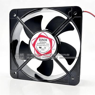 SUNON建准DP20060A 24V 0.85A 20060 20CM直流金属框散热轴流风扇