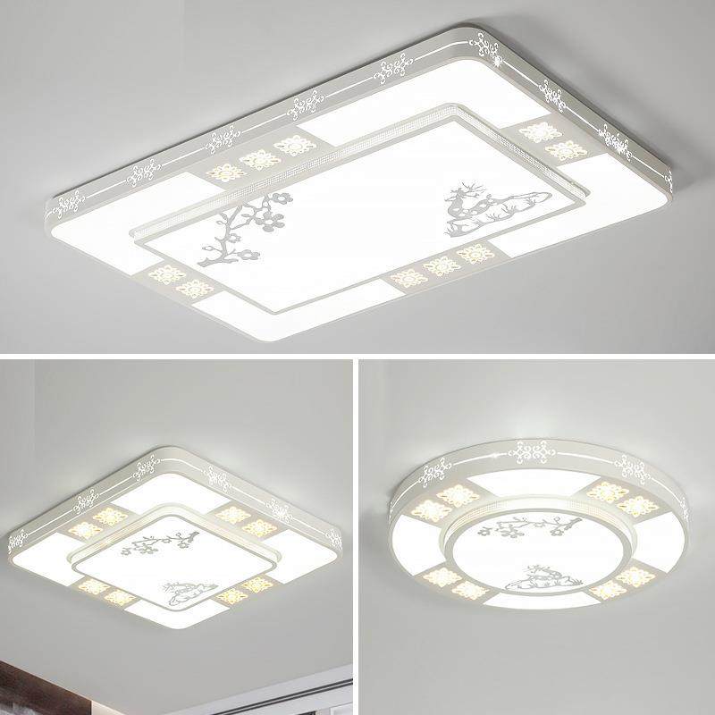 客厅卧室大灯LED现代简约大气主灯吊灯吸顶灯全屋新中式灯具大全