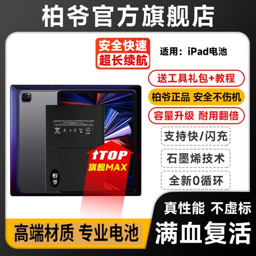 适用ipad平板电池3/2/4/5/6/pro10/11/12/pro9.7/mini5/6 battery