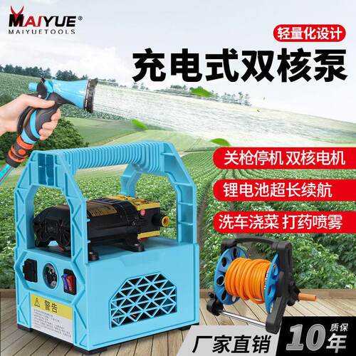 锂电充电式抽水泵小型农用灌溉浇水机浇菜神器菜园浇地户外