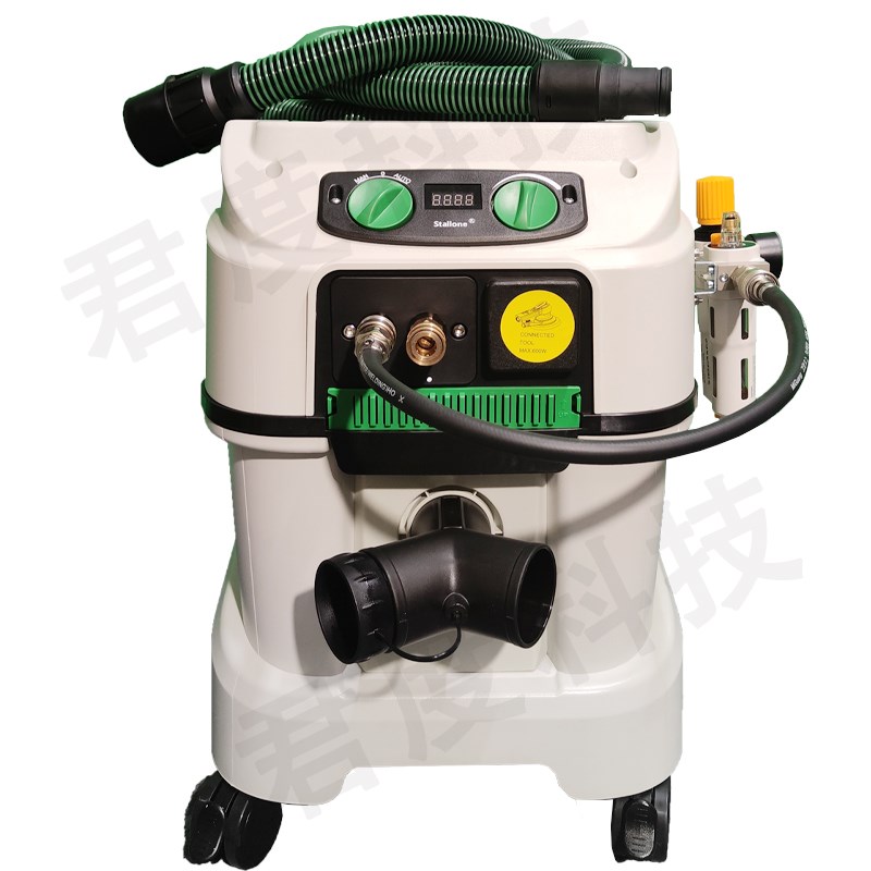 熊猫干磨机施泰龙气动电动吸尘器一体机打磨集尘设备无尘气电两用