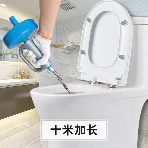 下水道疏通器10米通厕所通马桶工具管道堵塞疏管道清通下水道神器