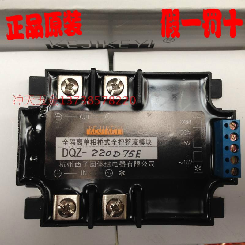 KEJIKEYI杭州西子 DQZ-220D75E 全隔离单相桥式全控整流模块