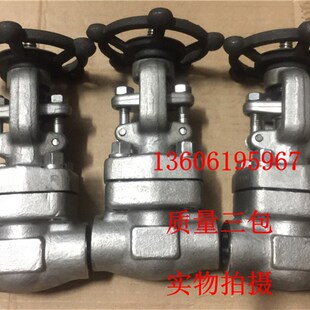 304承插焊截止阀J61W 2寸 800LB不锈钢美标截止阀DN15锻钢硬密封1