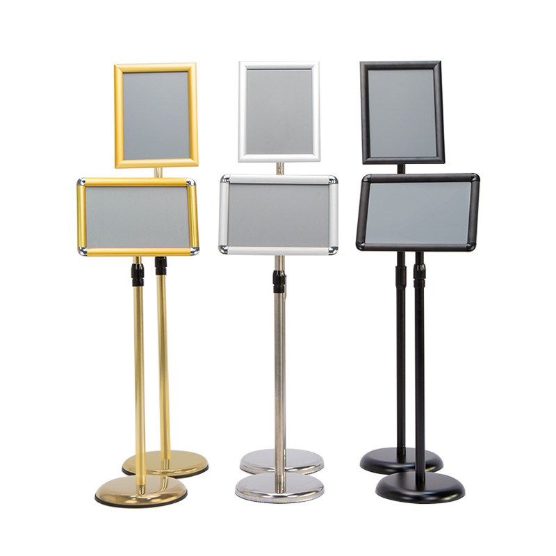 不锈钢a4立牌展示牌指示牌立式广告牌水牌展示架a3酒店导向牌落地