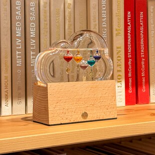 云朵伽利略温度计天气预报瓶办公桌装饰摆件高级感小众创意礼盒