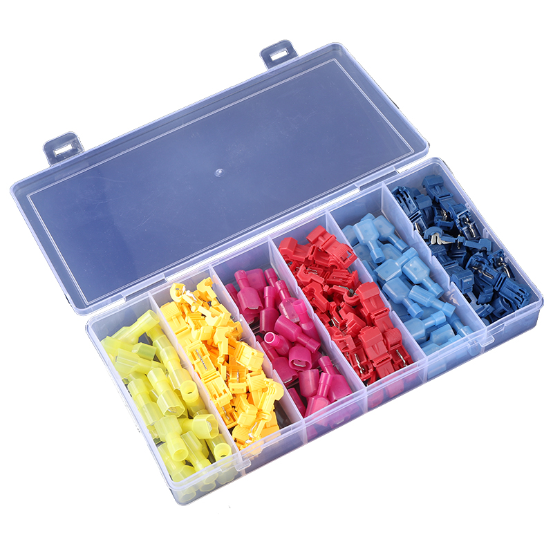 T型套装免破电线接线端子连接器快速接线夹接头无损分线器 盒装