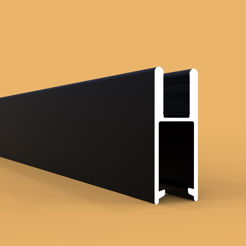 5mm~6mm玻璃轨道H轨道三件套移门展示柜橱柜书柜等滑轨趟门配件