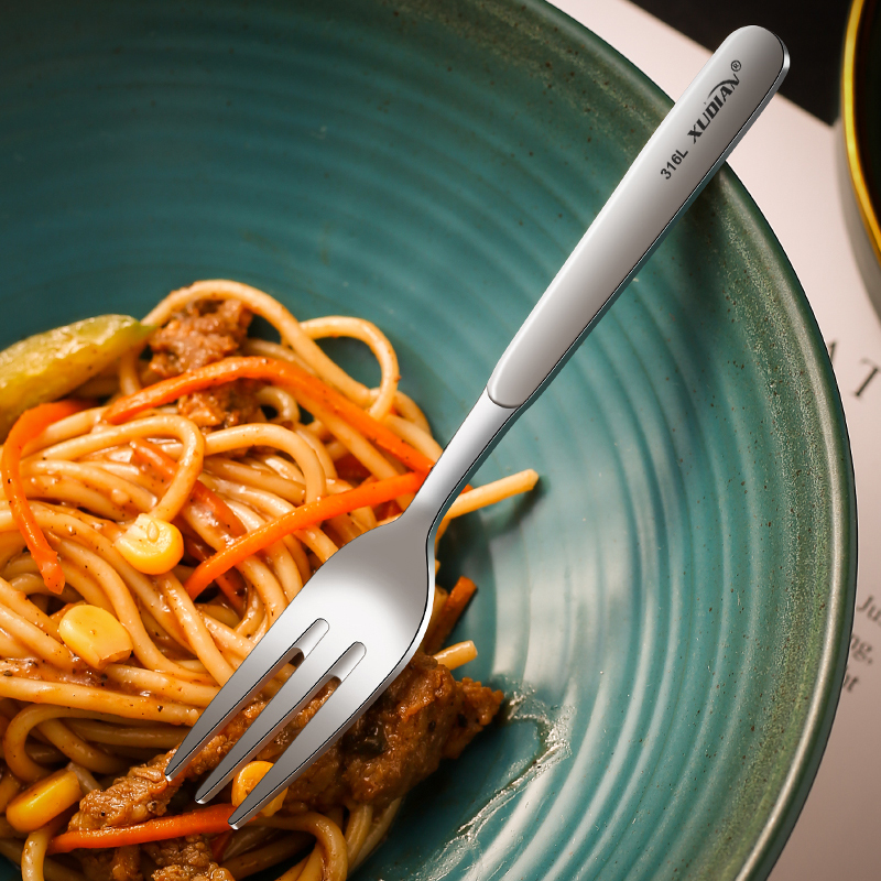 轻奢高端316不锈钢小叉子水果叉家用儿童安全蛋糕甜品叉子餐具